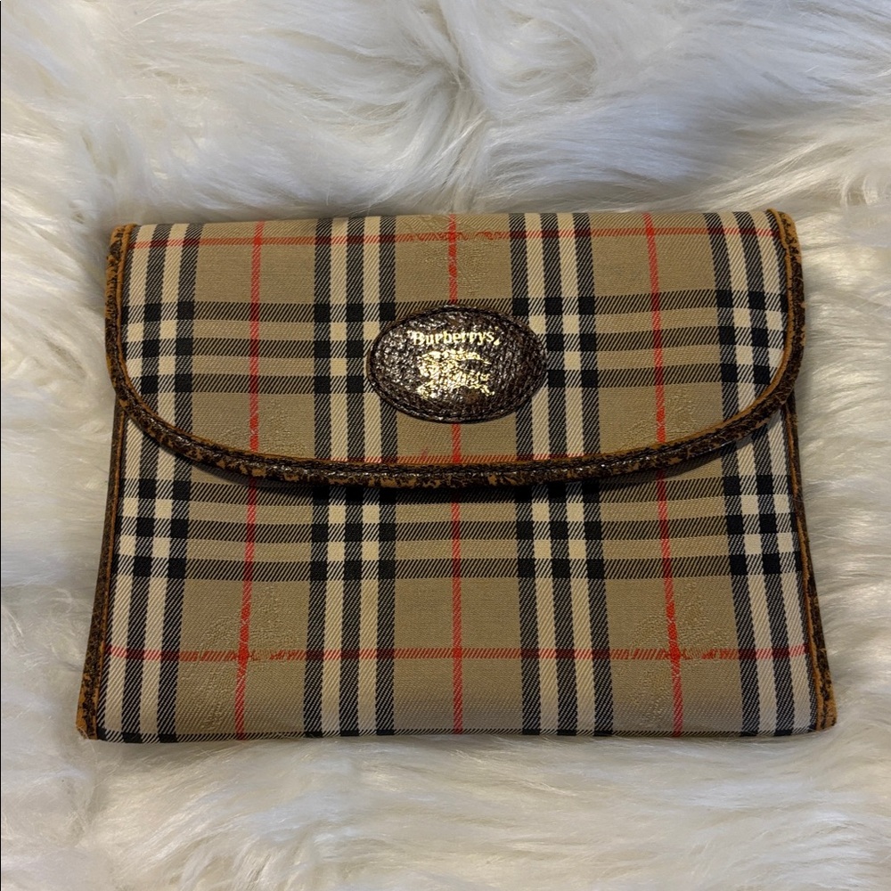 Authentic BURBERRY Vintage Mini Nova Check Pouch